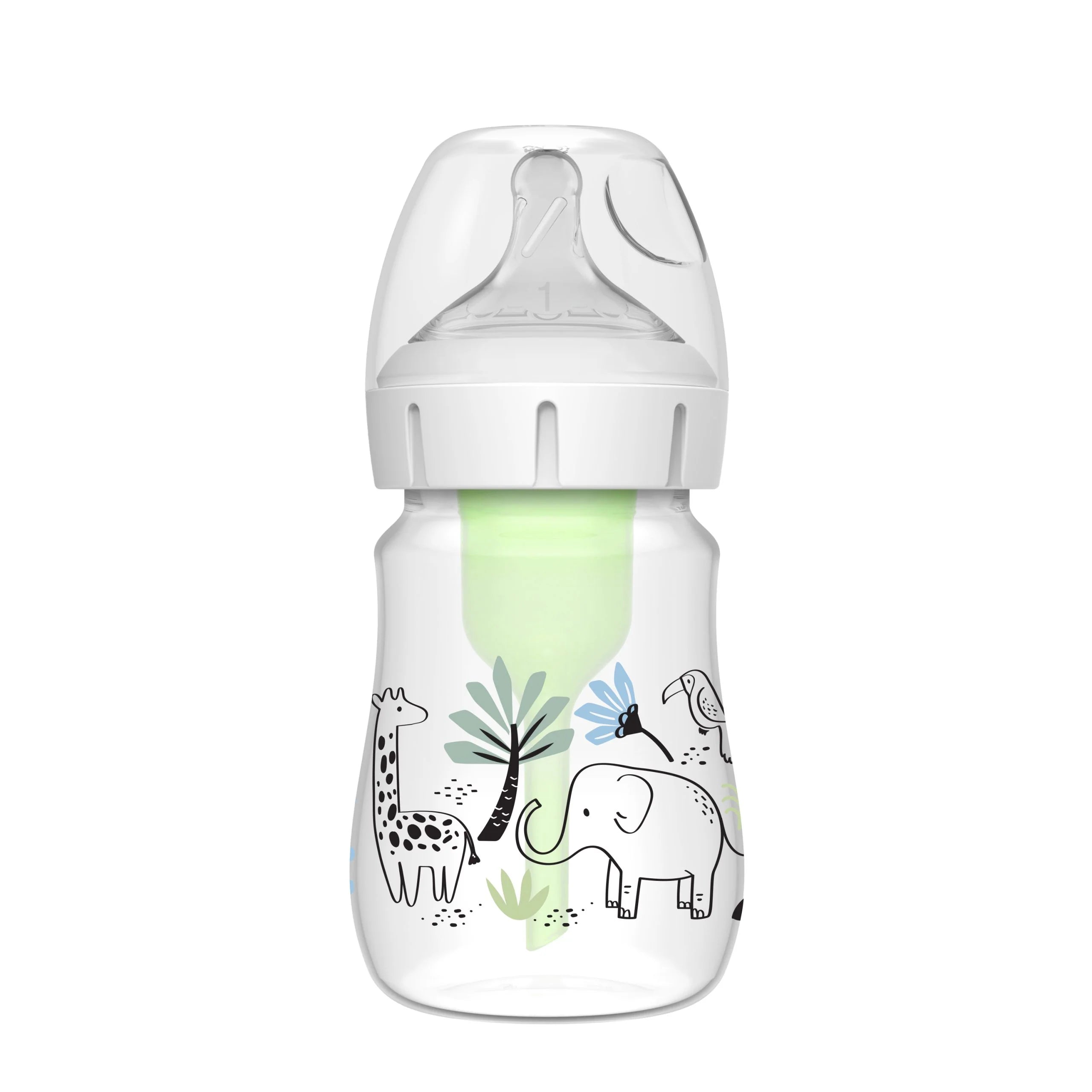 dr browns options+ baby bottle 150ml jungle elephant anti colic