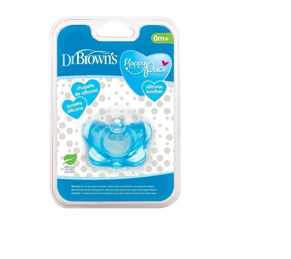 dr browns pacifier stage 1 0m+ blue orthodontic soother