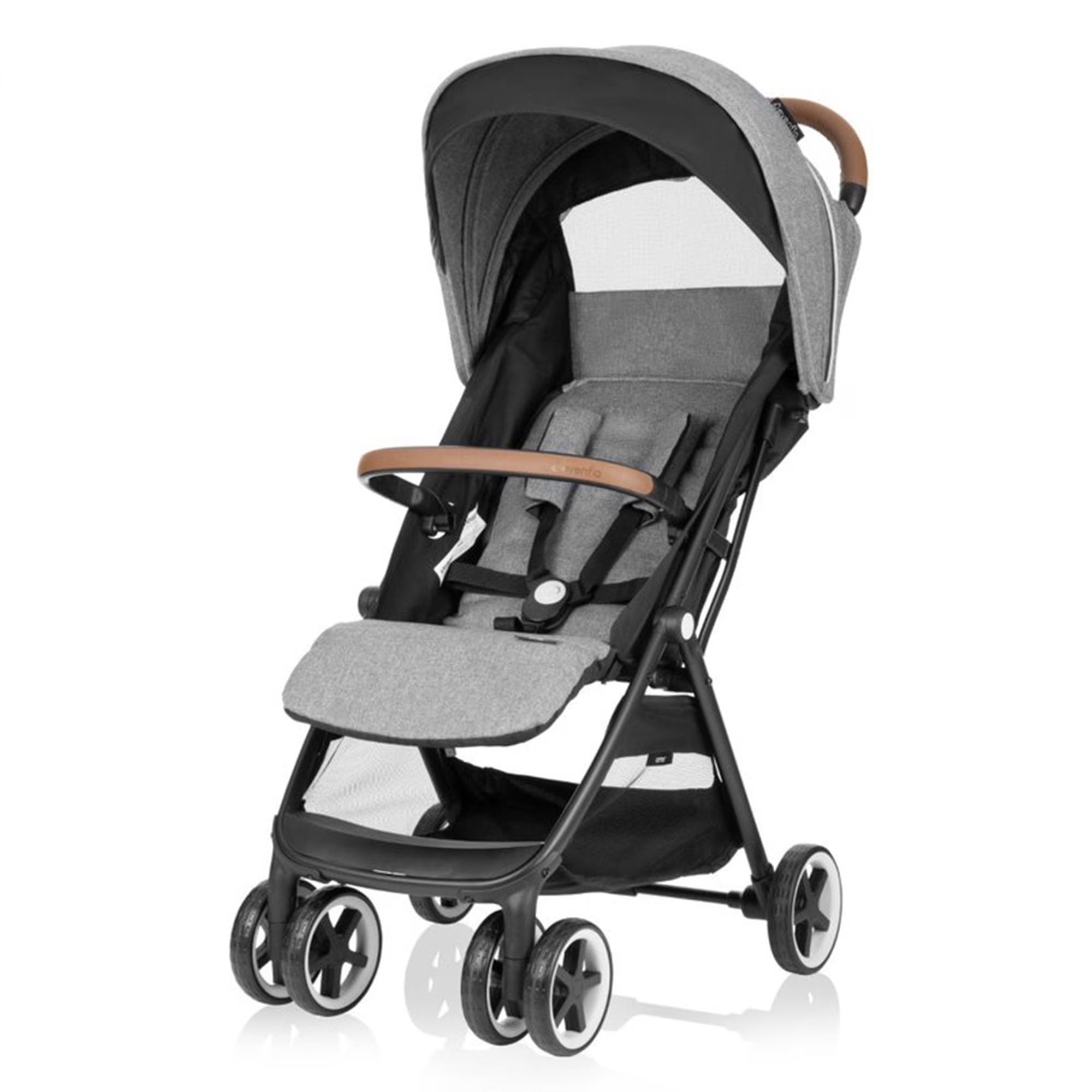 evenflo gold otto self-folding travel stroller moonstone gray