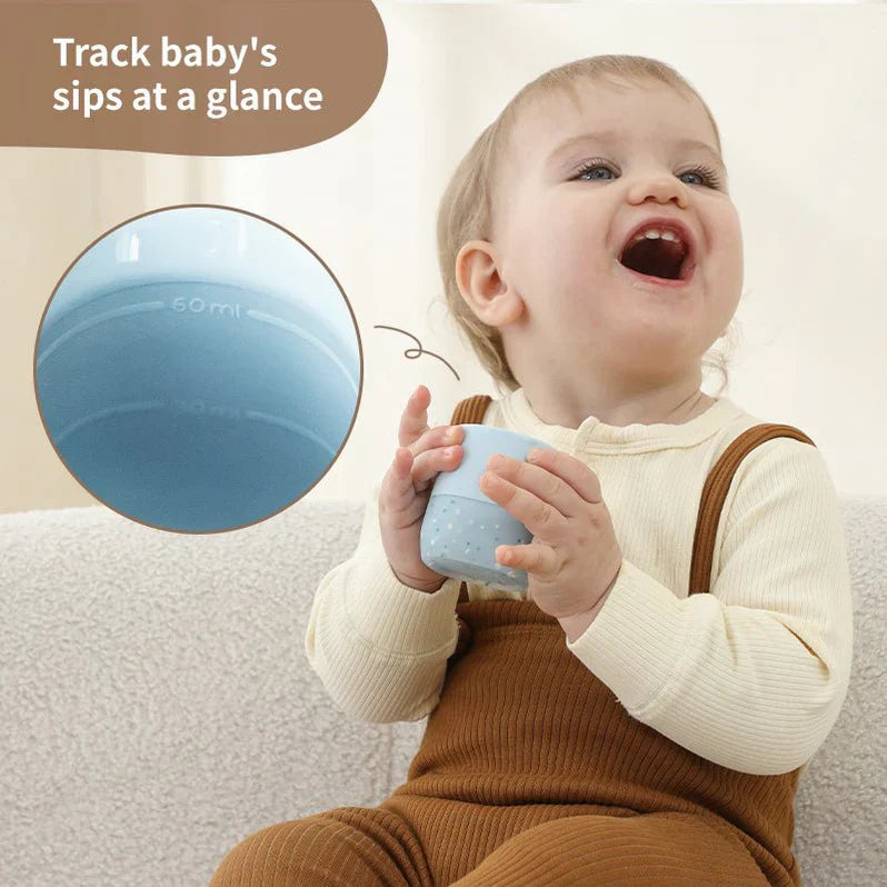 Moonkie First Open Cup – 2oz Baby Open Cup 2-Pack, 4M+