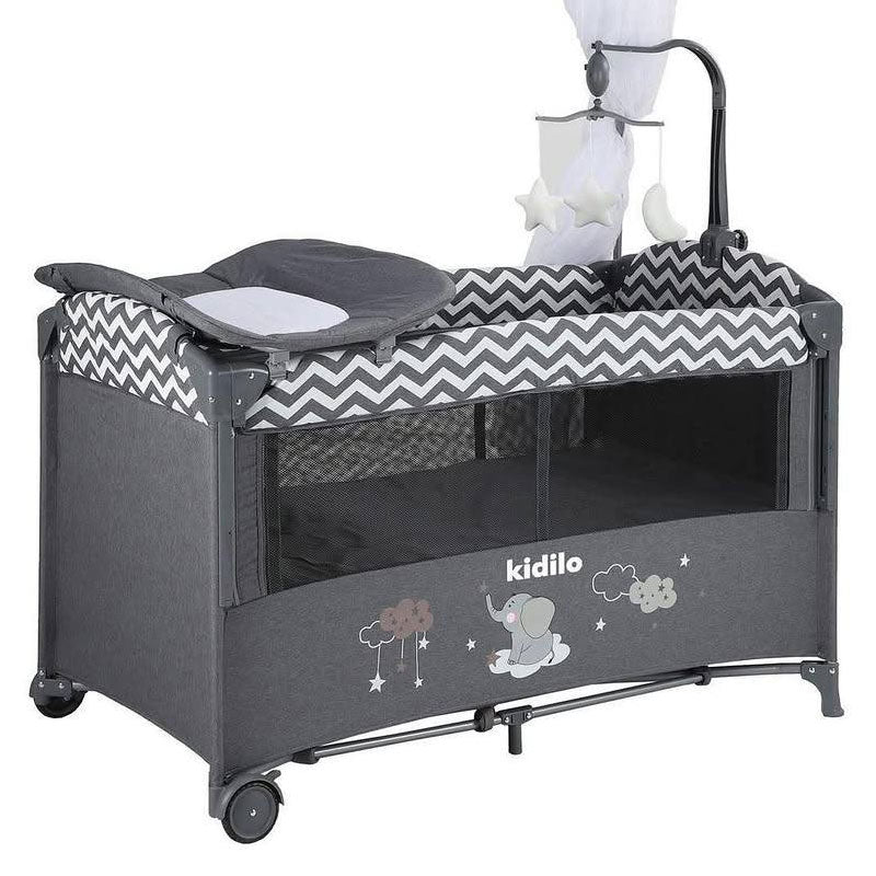 kidilo playpen grey