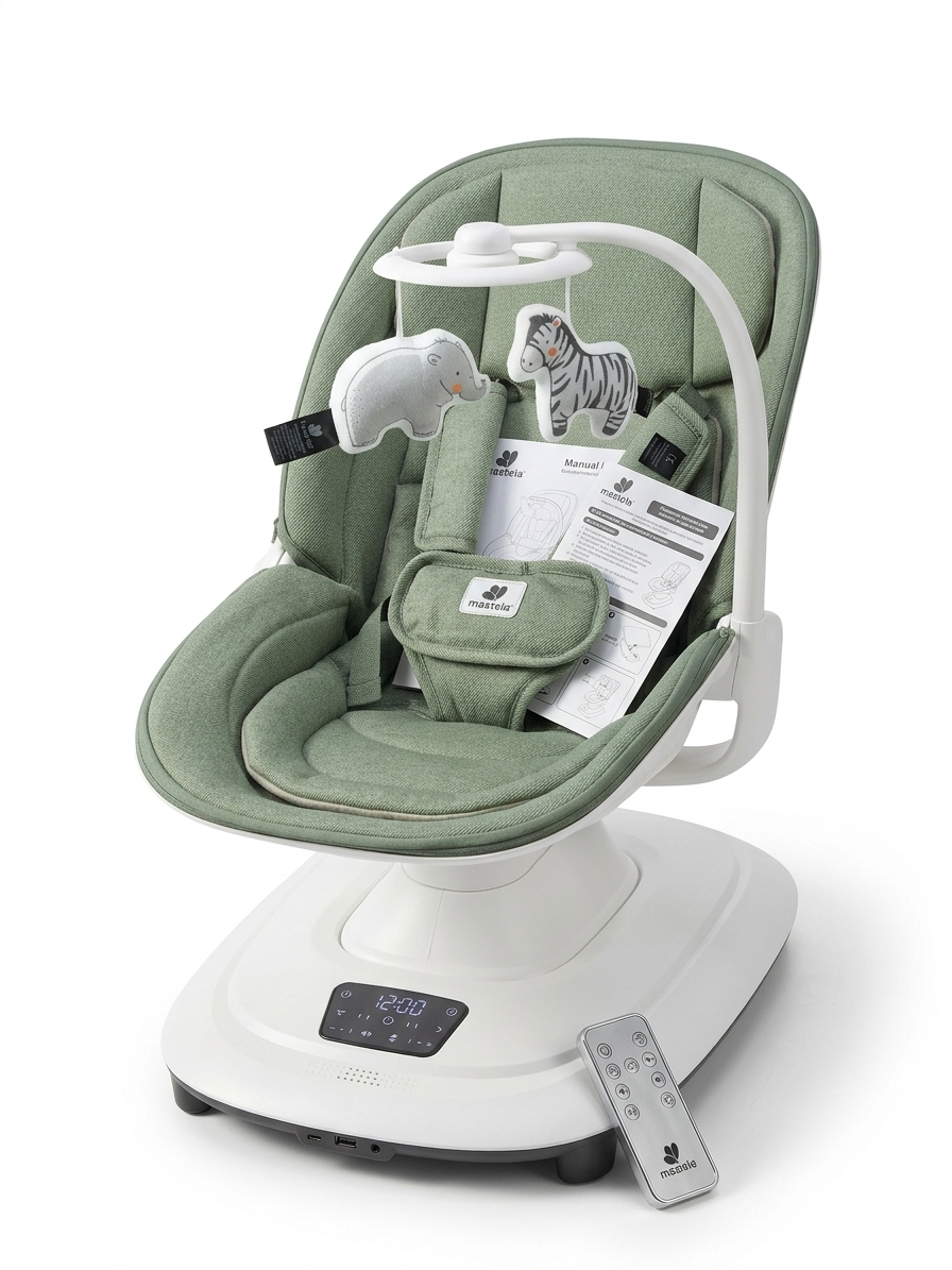 mastela deluxe multi-motion baby cradle