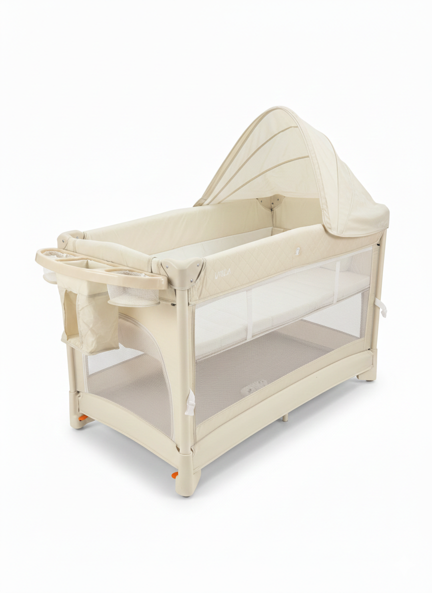 Miila 3-in-1  Magic Fold Baby Playpen & Bassinet – Portable & one hand fold
