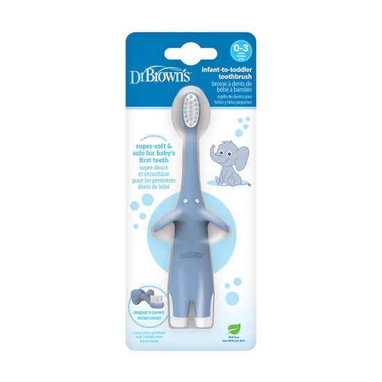 dr browns infant to toddler toothbrush blue soft bristle