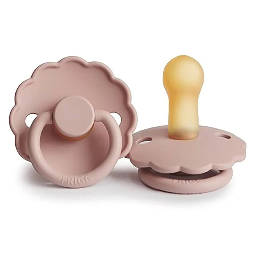 frigg daisy latex  pacifier 0-6m 1-pack blush