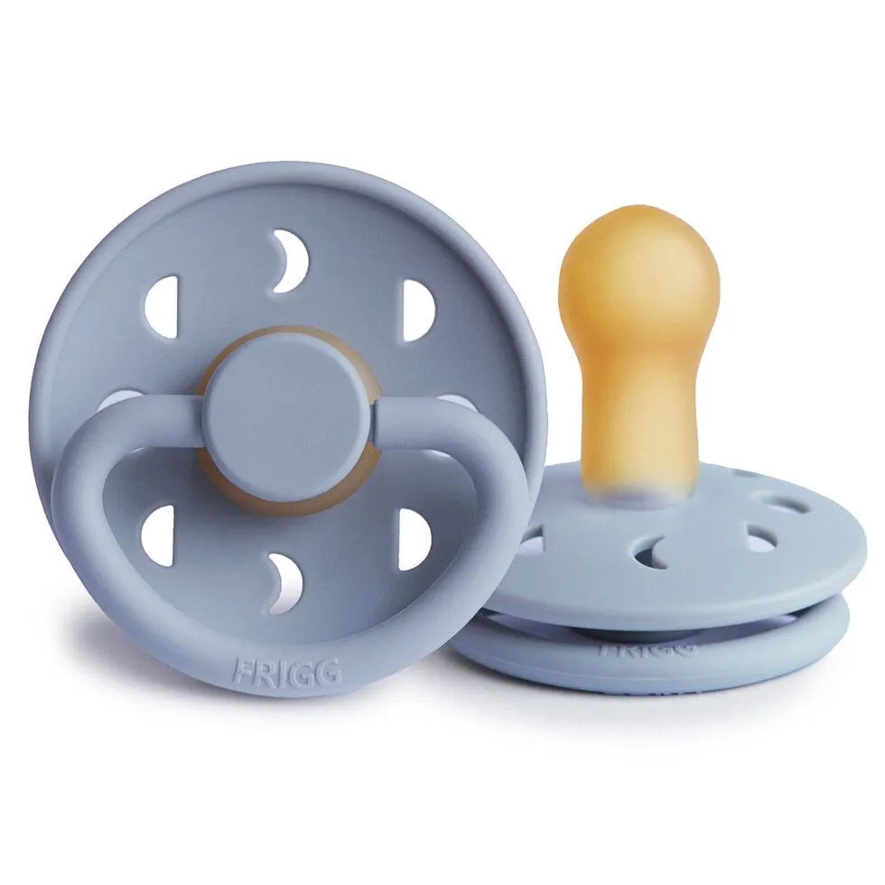 frigg moon phase latex pacifier 6-18m 1-pack stone blue