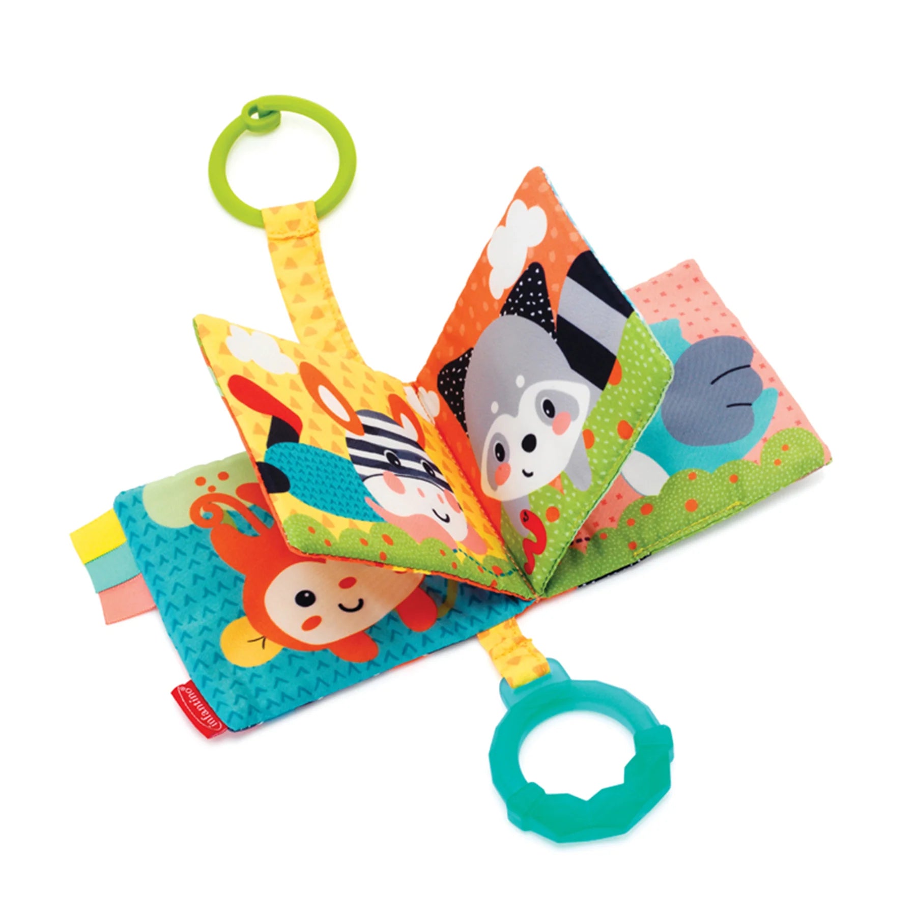 infantino link & squeak animal crinkle book