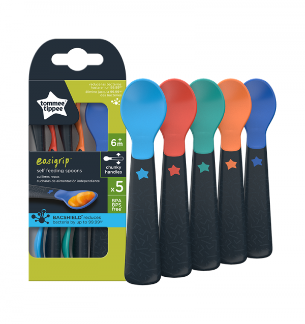 tommee tippee easy grip feeding spoon 6 months+ baby spoon