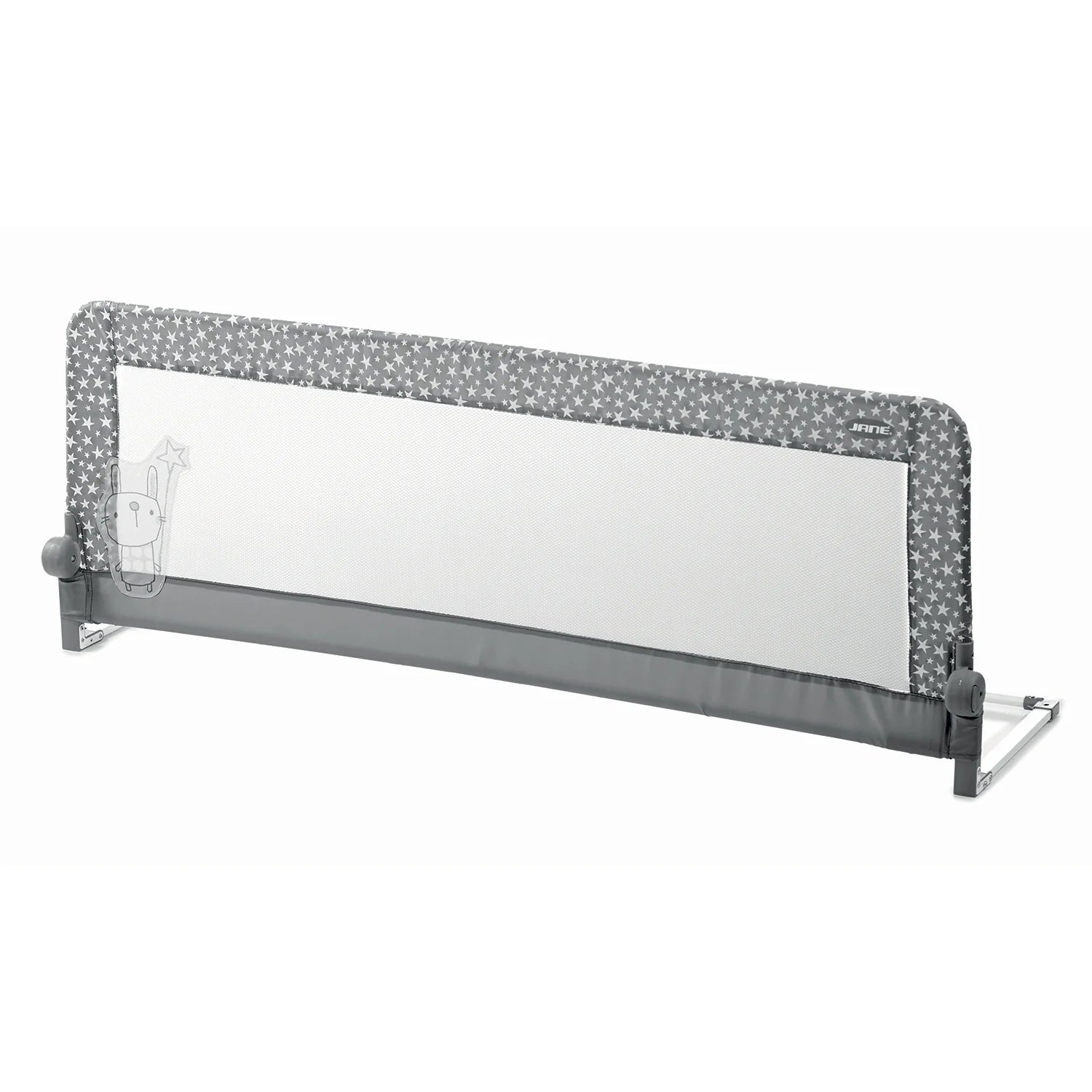 jane bed rail 150cm grey stars child safety bed guard