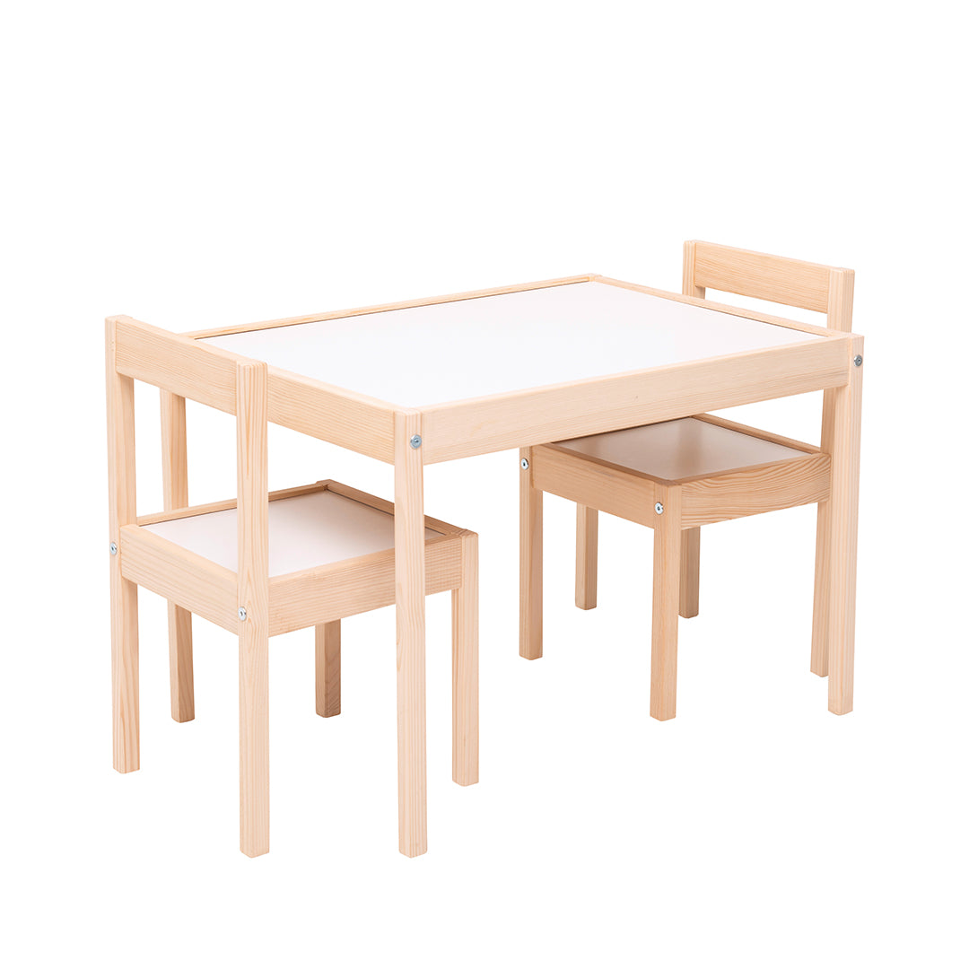 kukka solid wood set table & chair