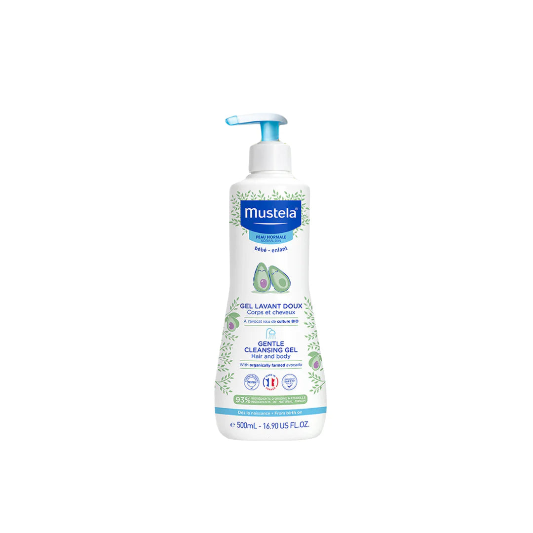 mustela gentle cleansing gel 750ml baby body wash