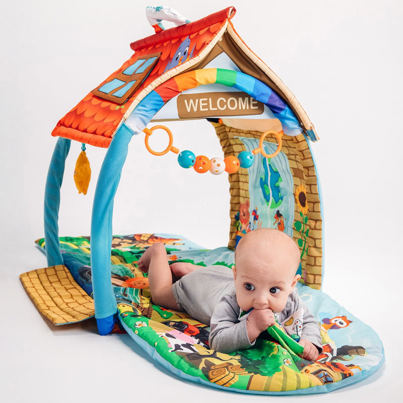 lionelo agnes plus play mat with tent baby activity mat