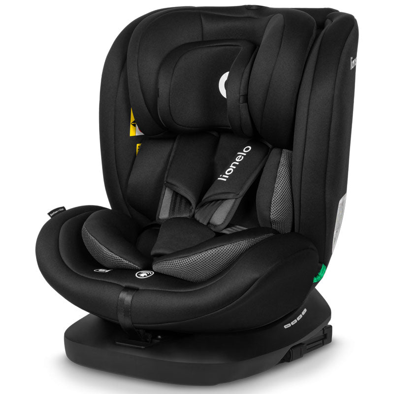 lionelo i size carseat bastiaan 360 black carbon