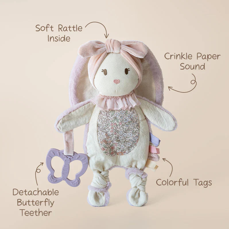 Moonkie Bunny Baby Lovey - Security Blanket & Sensory Toy
