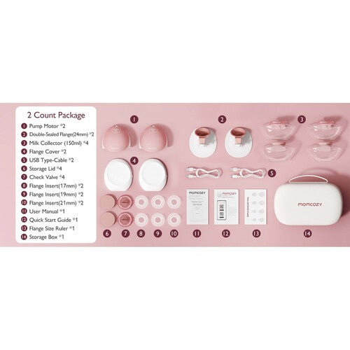 momcozy m9  double -red mobile flow breast pump