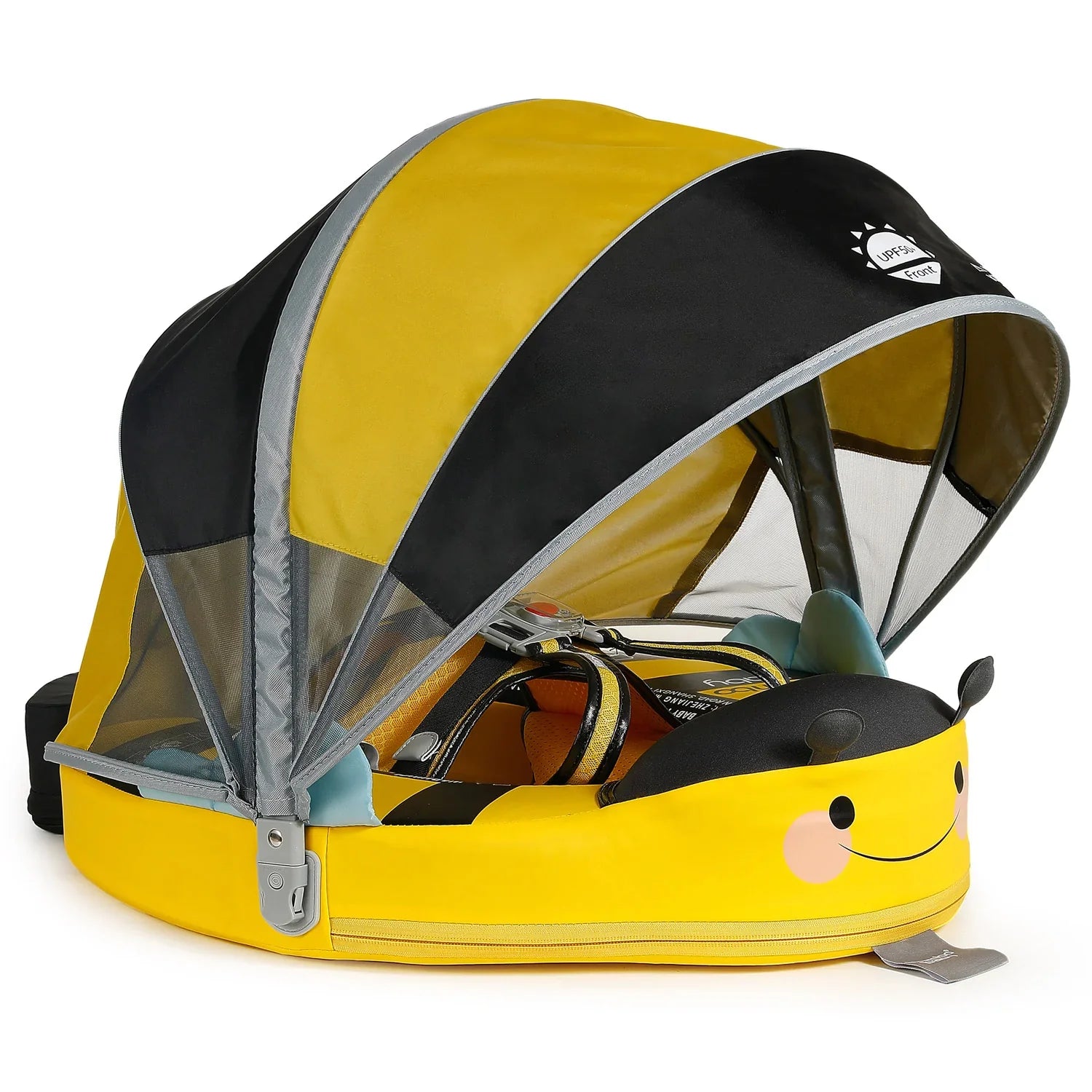 Mambobaby Non-Inflatable Chest Baby Float with Canopy - Bee
