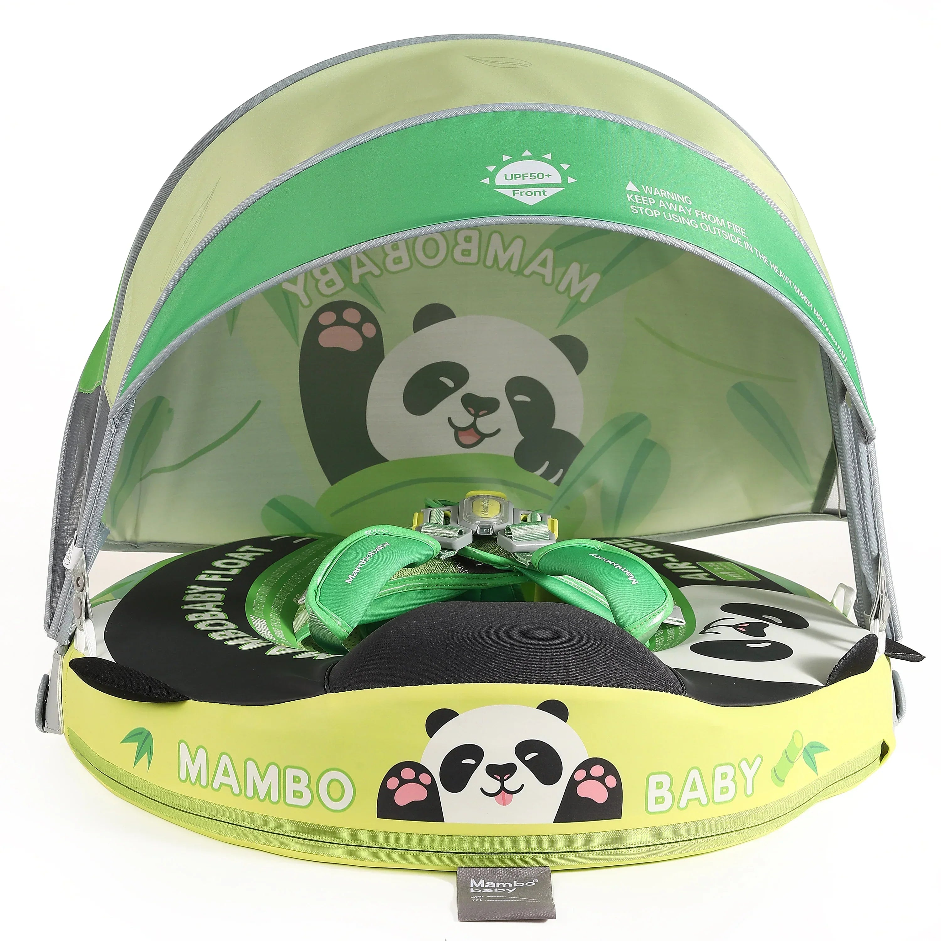 Mambobaby Non-Inflatable Chest Baby Float with Canopy -Panda