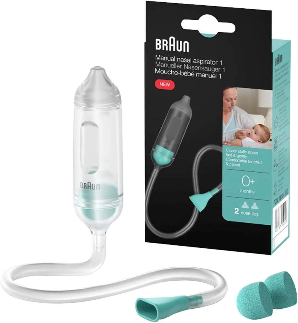 braun manual nasal aspirator baby nose cleaner