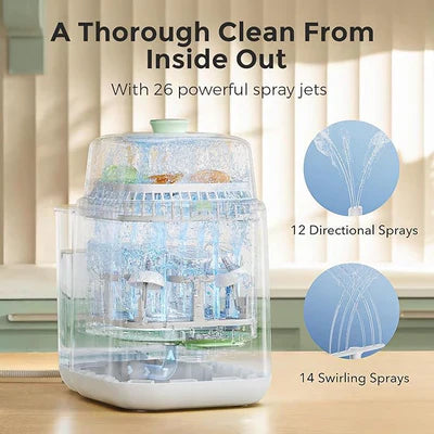 Momcozy 3-in-1 Baby Bottle Washer - Automatic Sterilizer & Dryer for Pump Parts