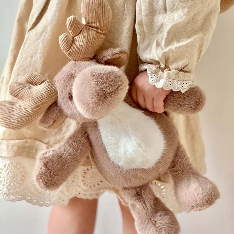 Moonkie Hug & Go Toddler Plush Backpack Mossy The Reindeer