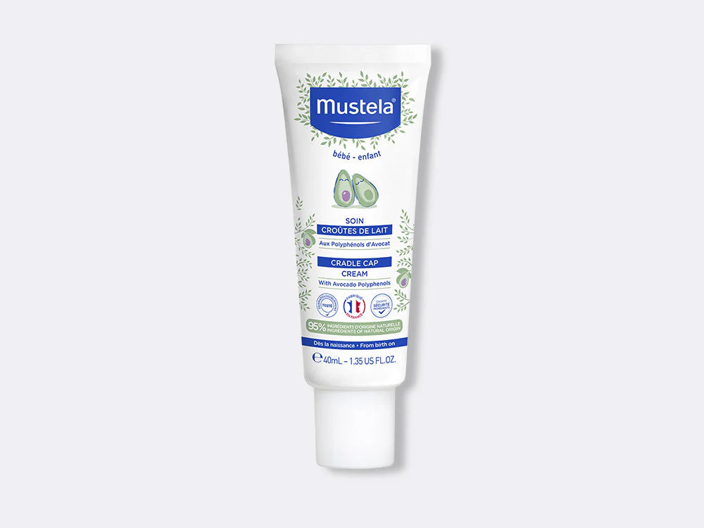 mustela cradle cap treatment cream 40ml baby scalp care