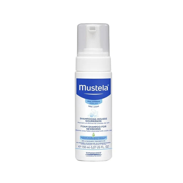 mustela foam shampoo 150ml newborn baby hair shampoo