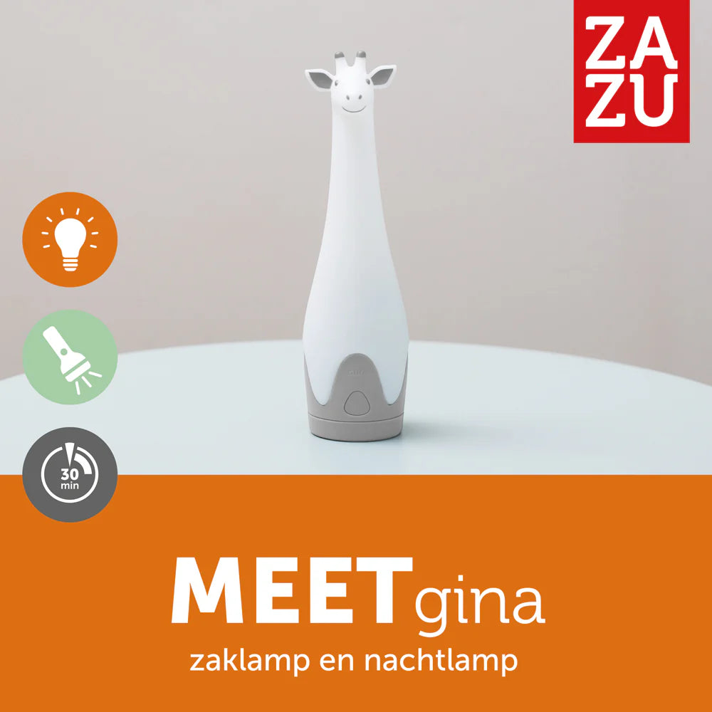 zazu gina giraffe 2 in 1 night light and kids torch rechargeable