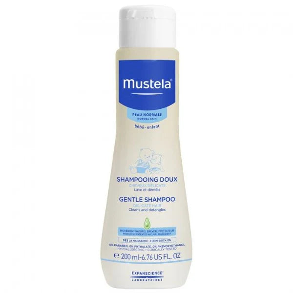 mustela baby shampoo 200ml gentle hair wash