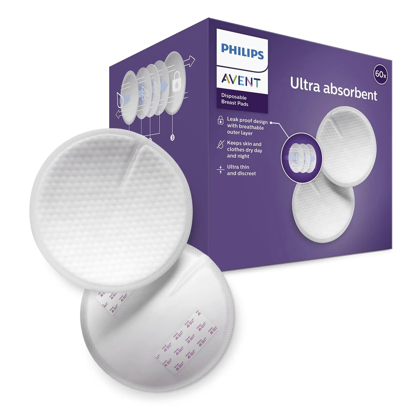 philips avent disposable breast pads 60 pack nursing pads