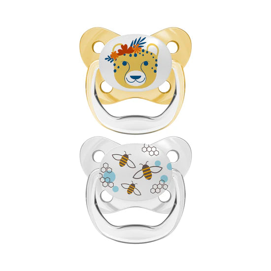 dr browns baby soothers 6-18m 2 pack orthodontic pacifier yellow