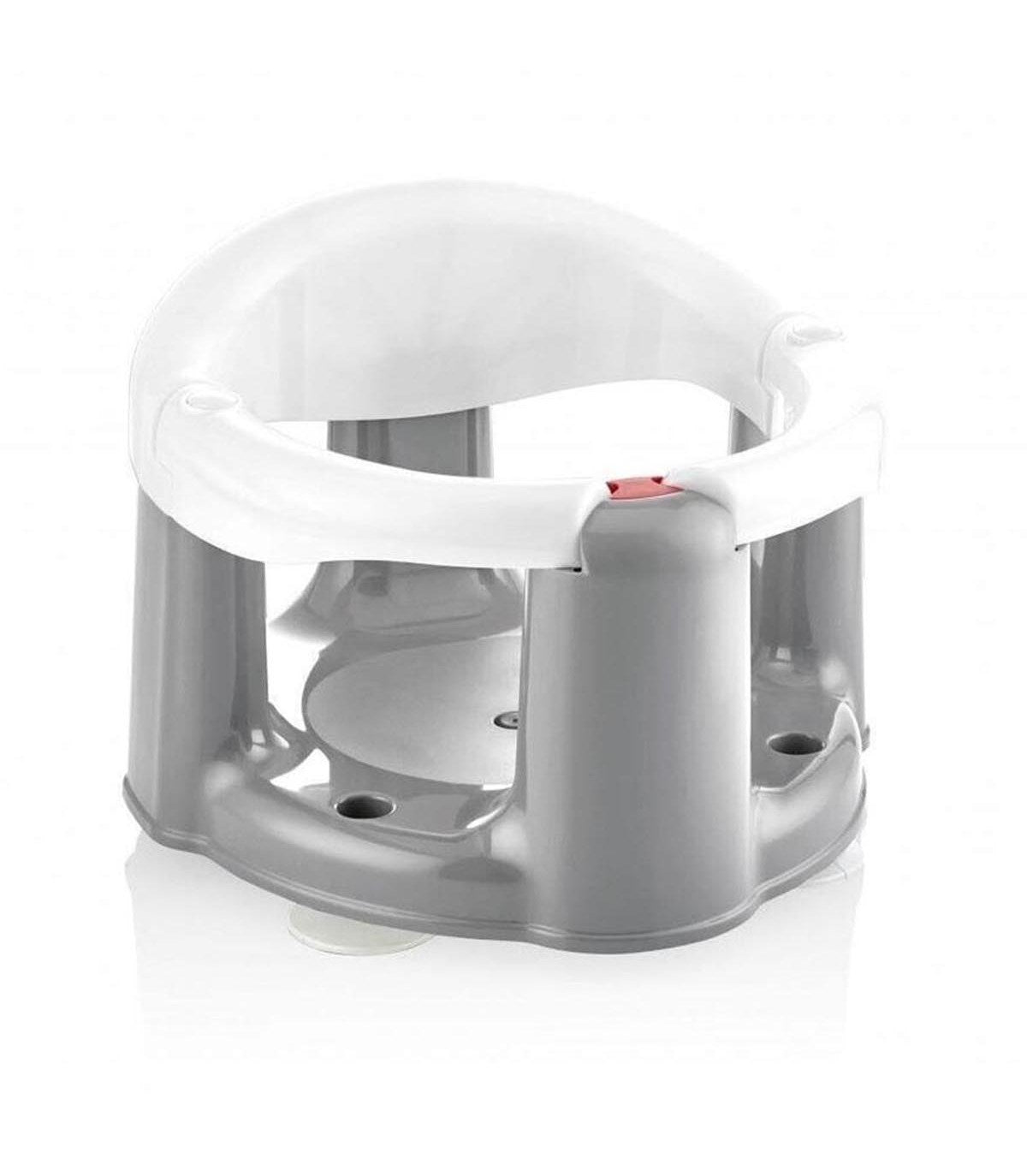babyjem non slip baby bath seat front opening white bath support