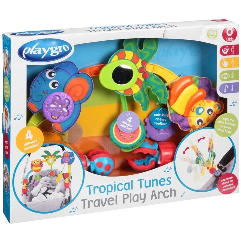 playgro tropical tunes travel play arch