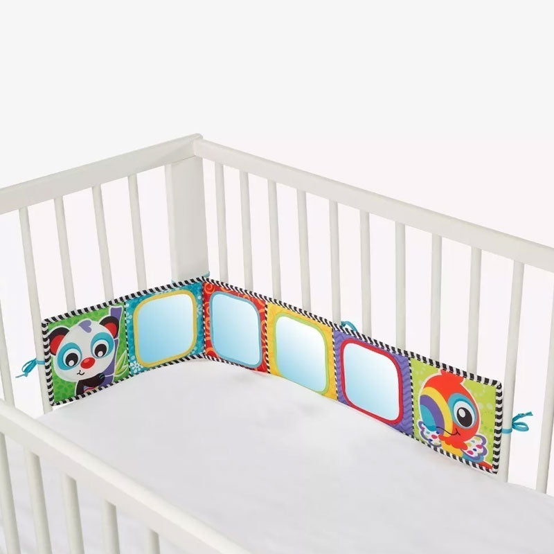 playgro convertible tummy time mirror and book