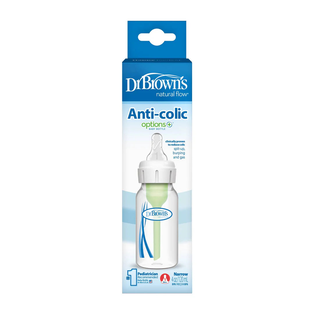 dr browns options+ wide neck glass baby bottle 120ml anti colic newborn
