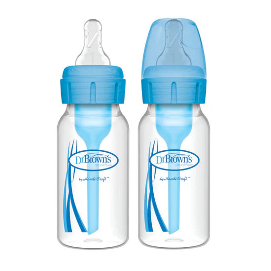 dr browns options+ baby bottles 120ml 2 pack blue anti colic