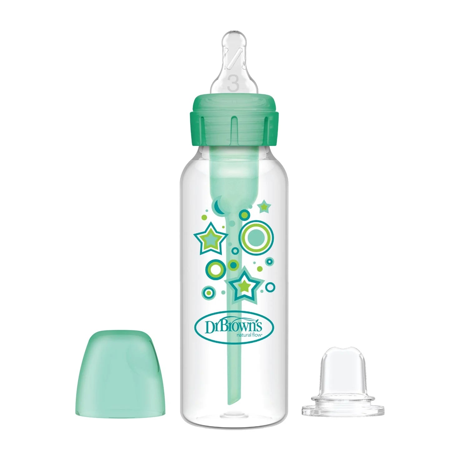 dr browns options+ baby bottle 250ml green anti colic