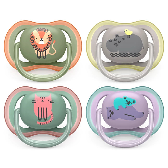 philips avent ultra soft soothers 6-18m 2 pack orthodontic pacifier mix