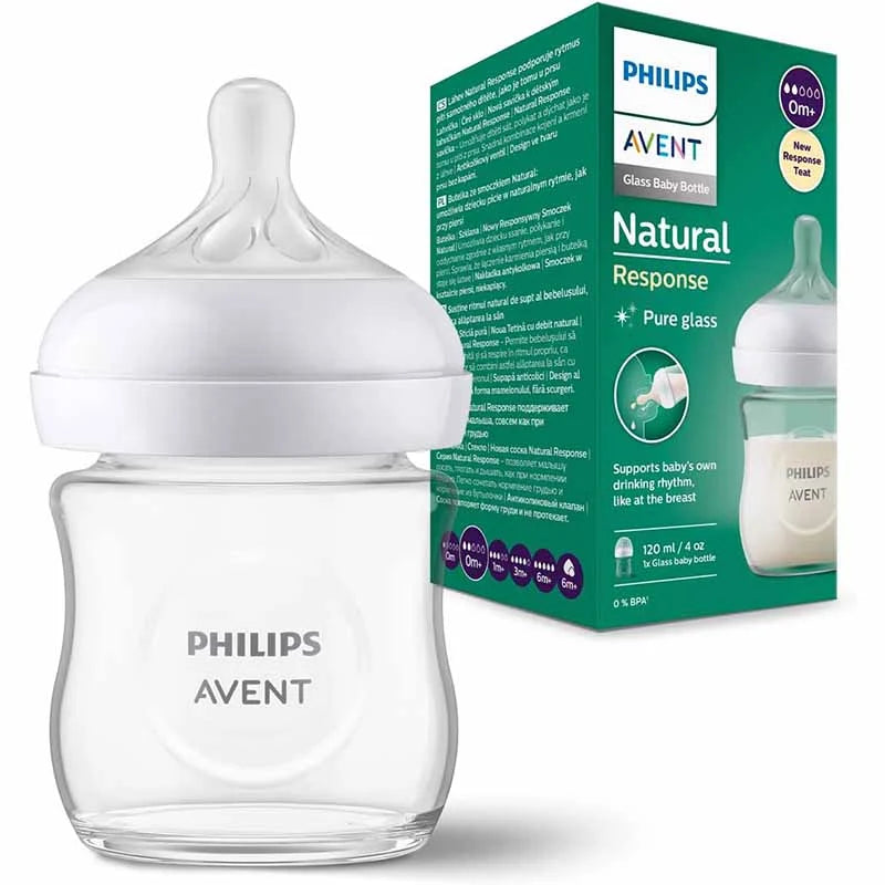 philips avent glass baby bottle 120ml anti colic feeding bottle