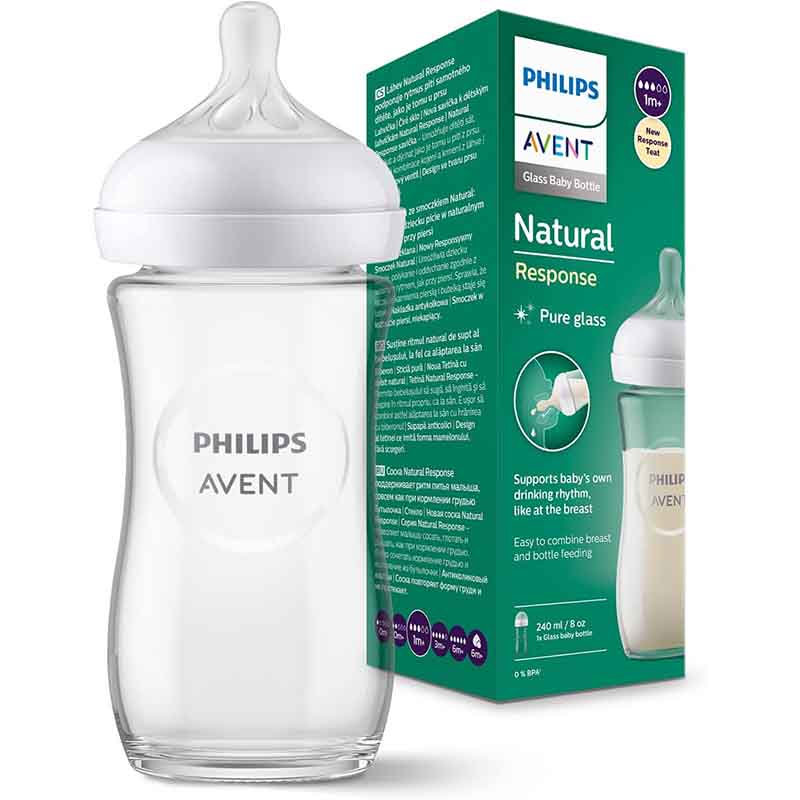 philips avent glass baby bottle 240ml anti colic feeding bottle