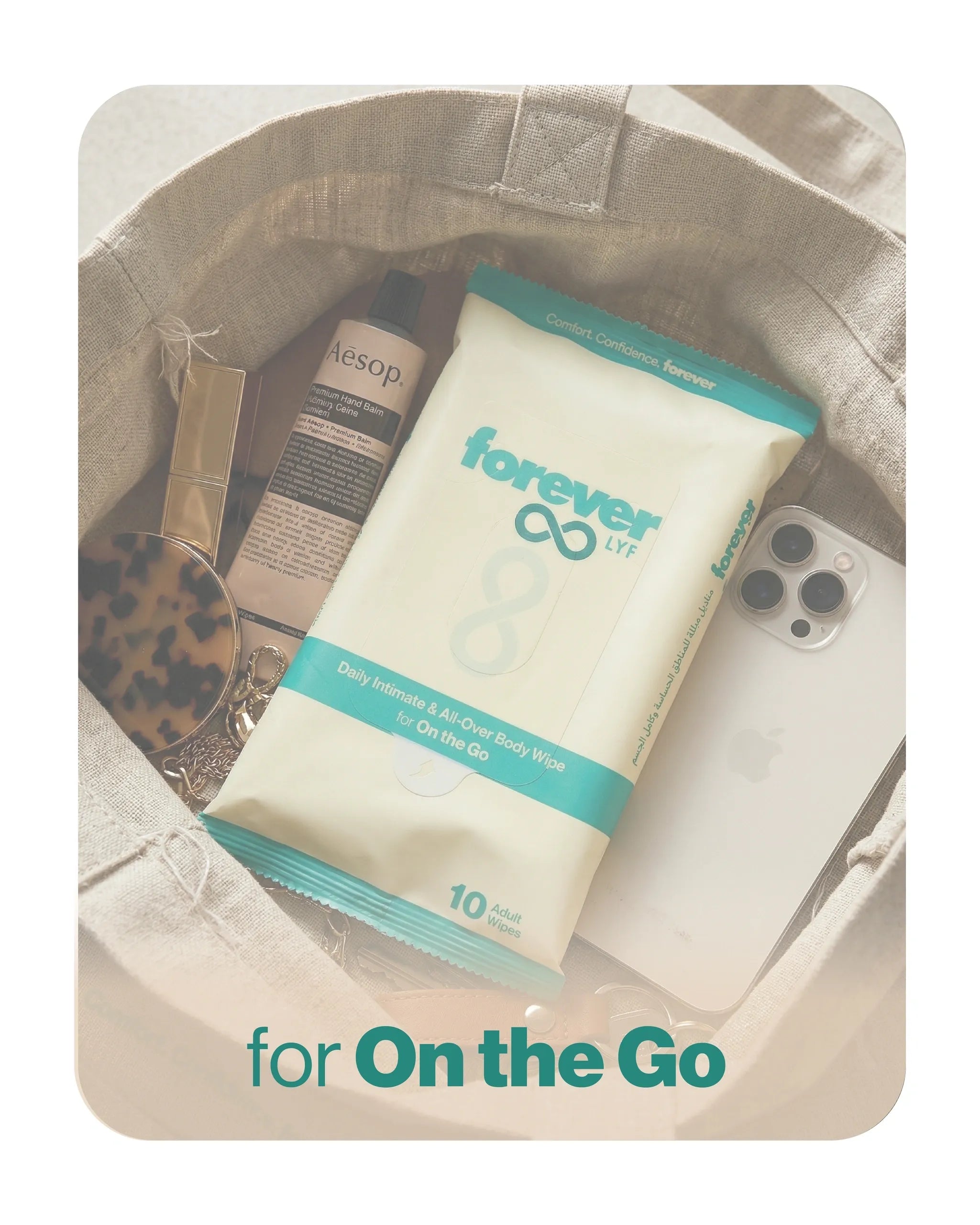Forever lyf Daily Intimate & All Over Body Wipes – On the Go (10 Pieces)