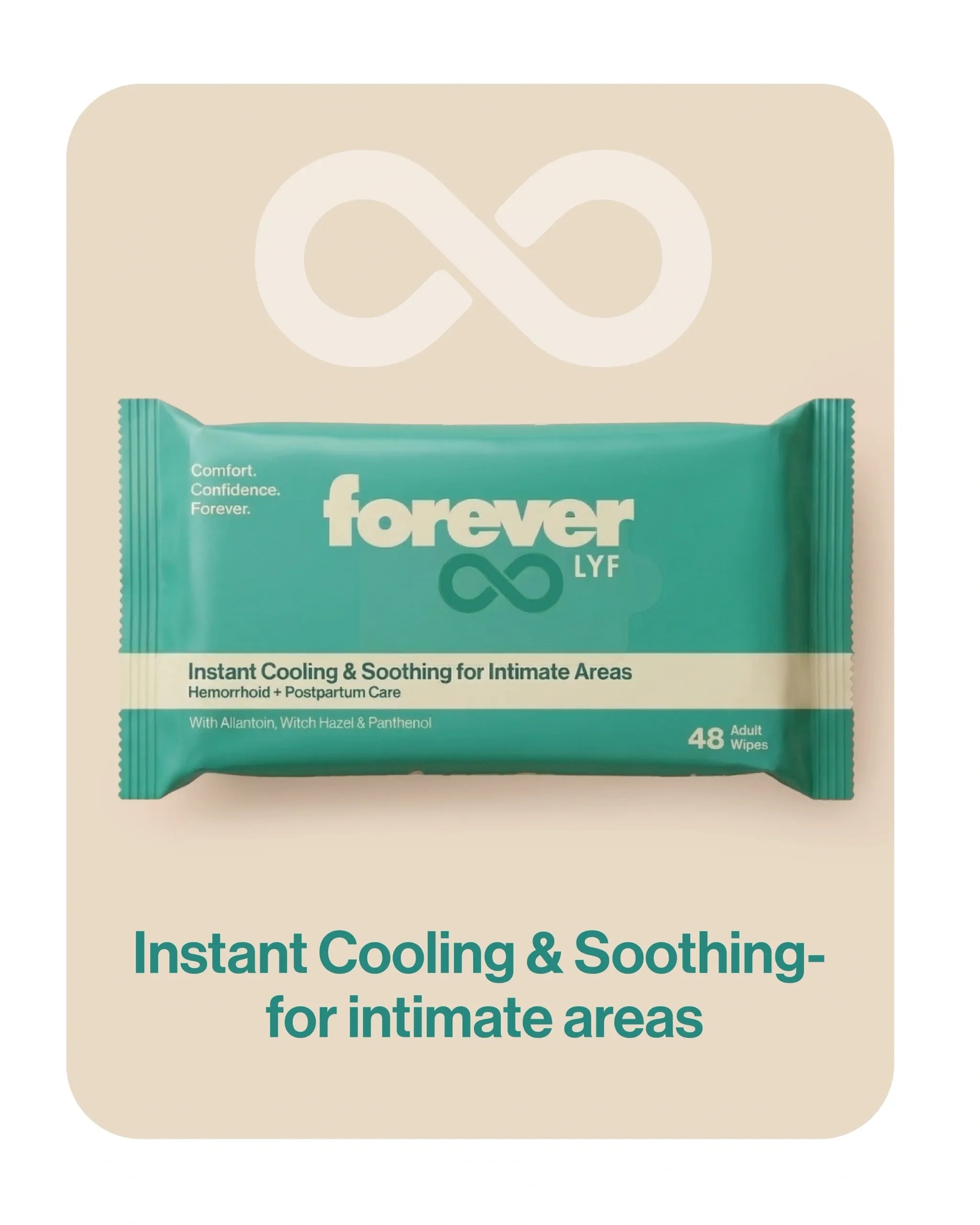 Forever Lyf Instant Cooling & Soothing Intimate Wipes