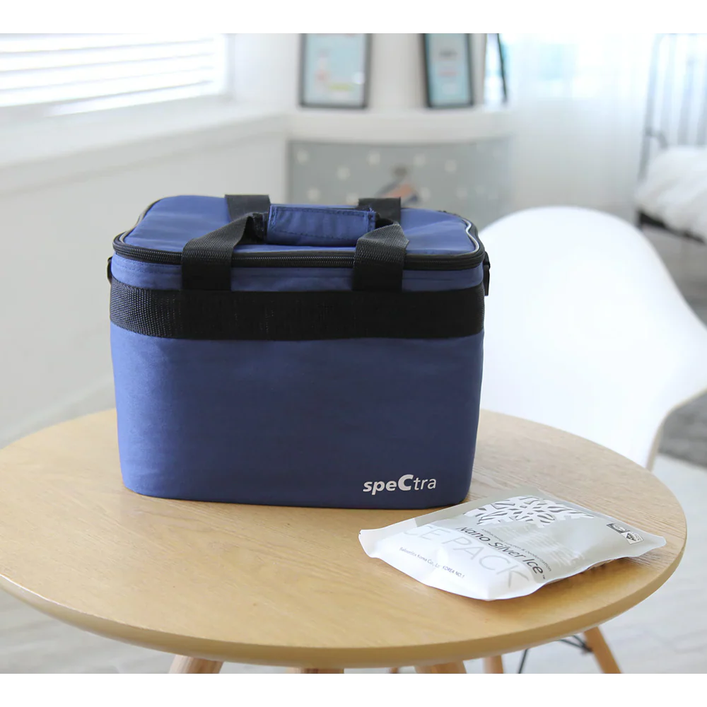 spectra breast pump tote bag navy storage bag