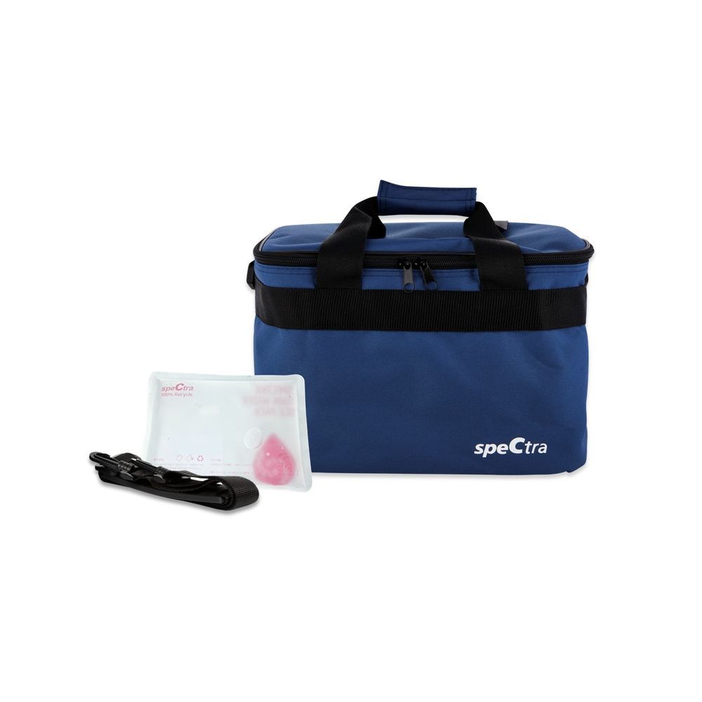 spectra breast pump tote bag navy storage bag