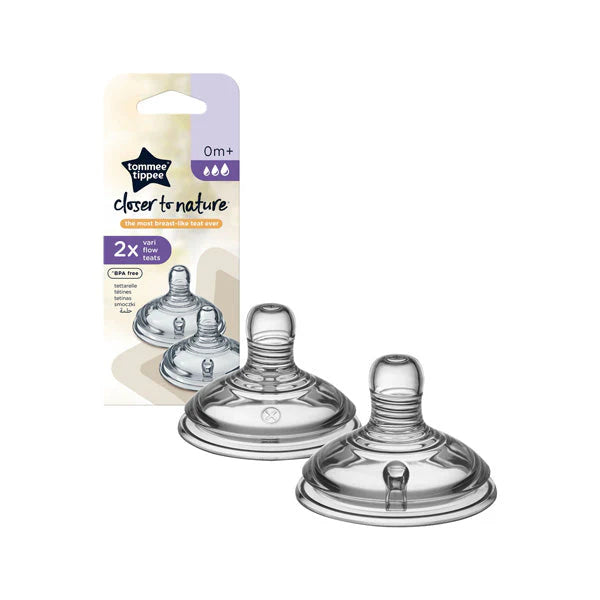 tommee tippee advanced anti colic variable flow teats 2 pack