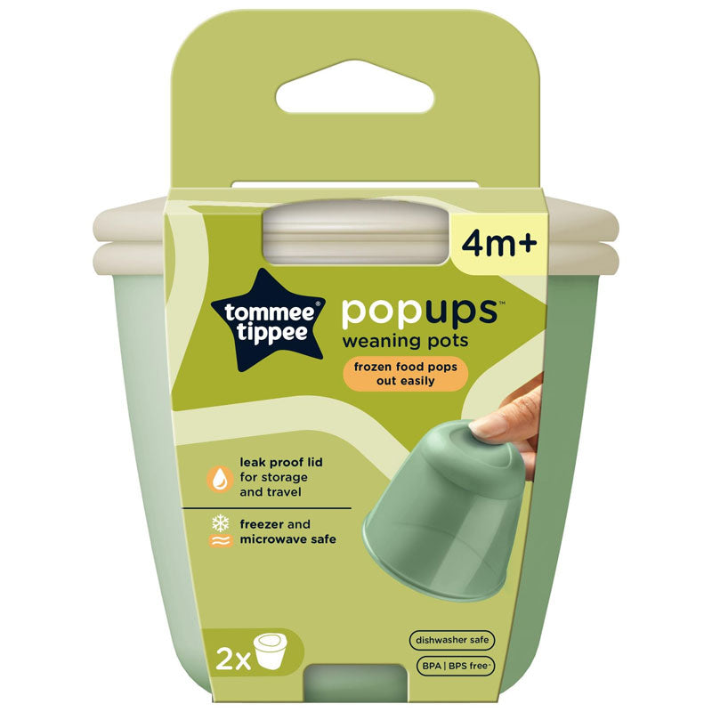 tommee tippee pop up weaning food pots 4oz baby storage containers