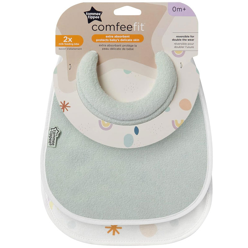 tommee tippee comfeefit baby bibs green