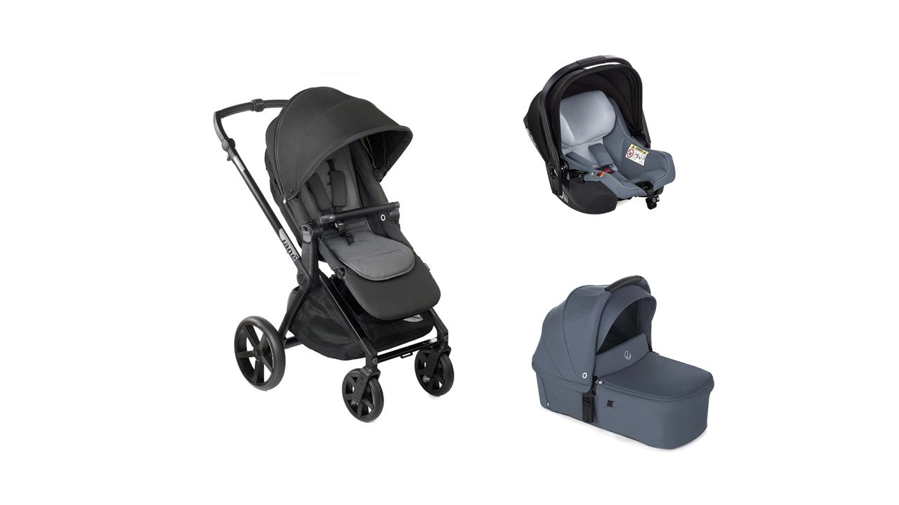 jane muum trio travel system with sweet carrycot & koos i-size car seat