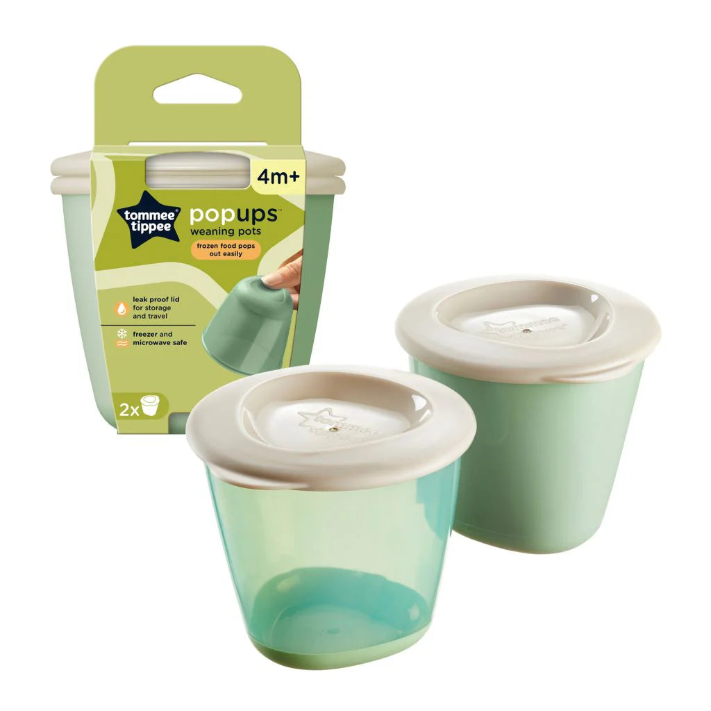 tommee tippee pop up weaning food pots 4oz baby storage containers