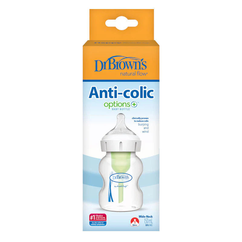 dr browns options+ baby bottle 150ml anti colic