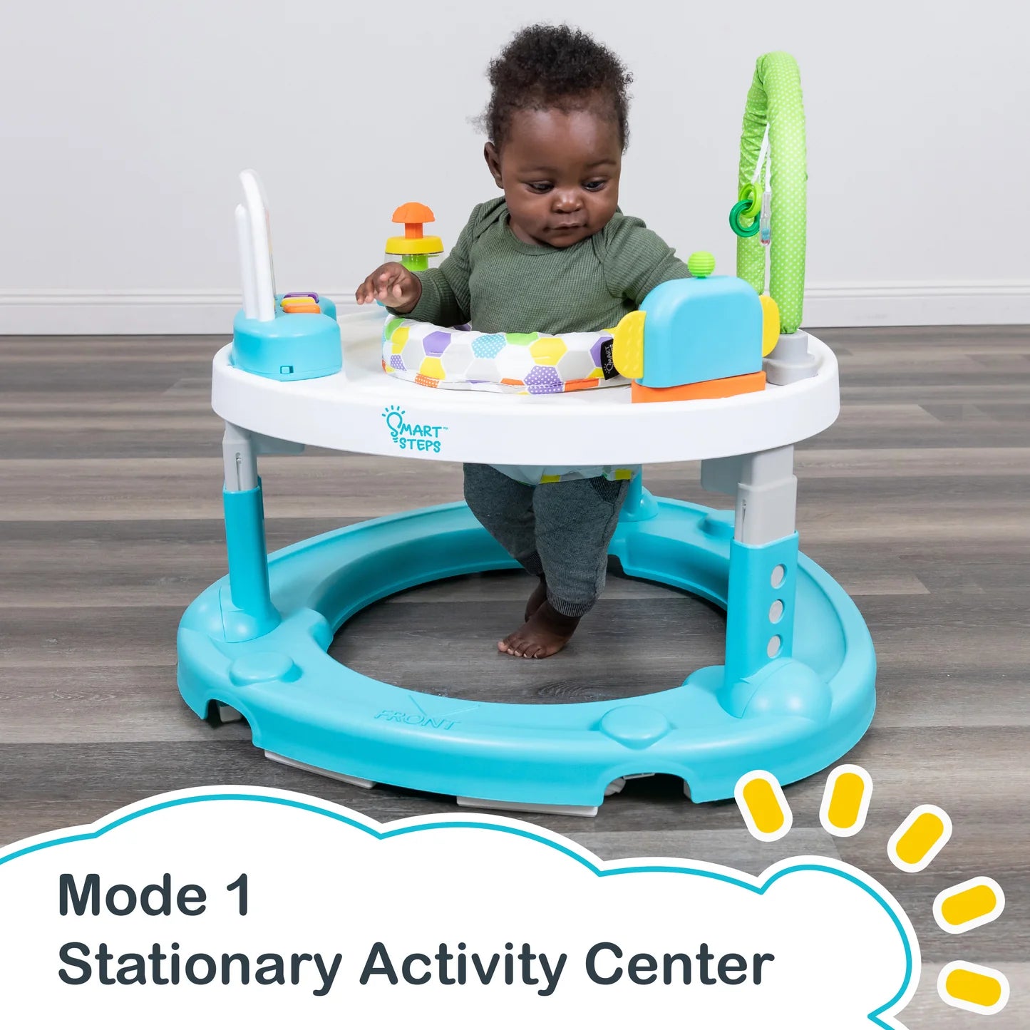 Baby Trend Smart Steps Bounce N’ Dance 4-in-1 Activity Walker – Infant Activity Center